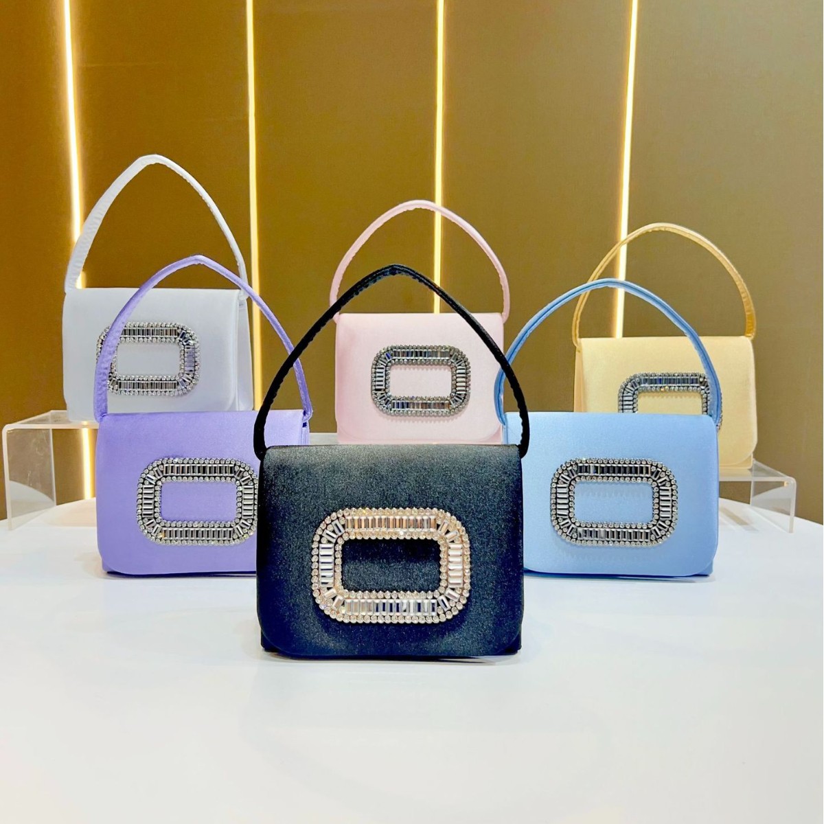 Luxury Bags Mini - Luxury Mini Square Handbag Women’s Diamond