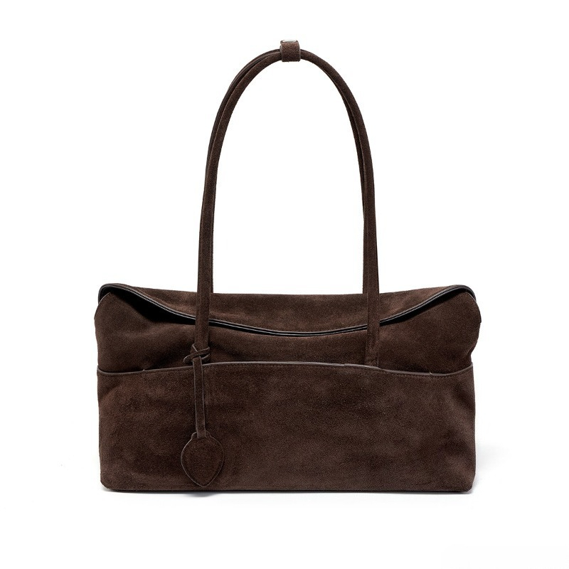 Luxury Bags Everyday - Vintage Suede Shoulder Bag for Women