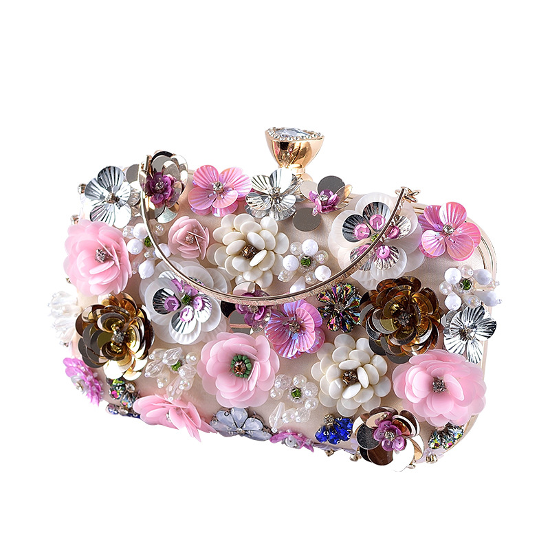 Luxury Bags Mini - Fashion Women Bags Flower Diamonds Embroidery