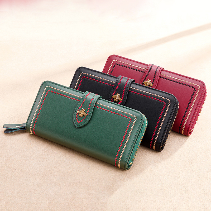 Luxury Bags Sales - Genuine Leather Wallets Women Clutch Female