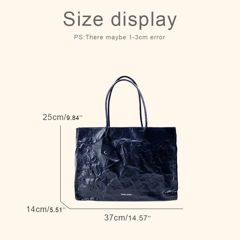 Korean Casual Kraft Paper Tote - Luxury Bags Quality review and price