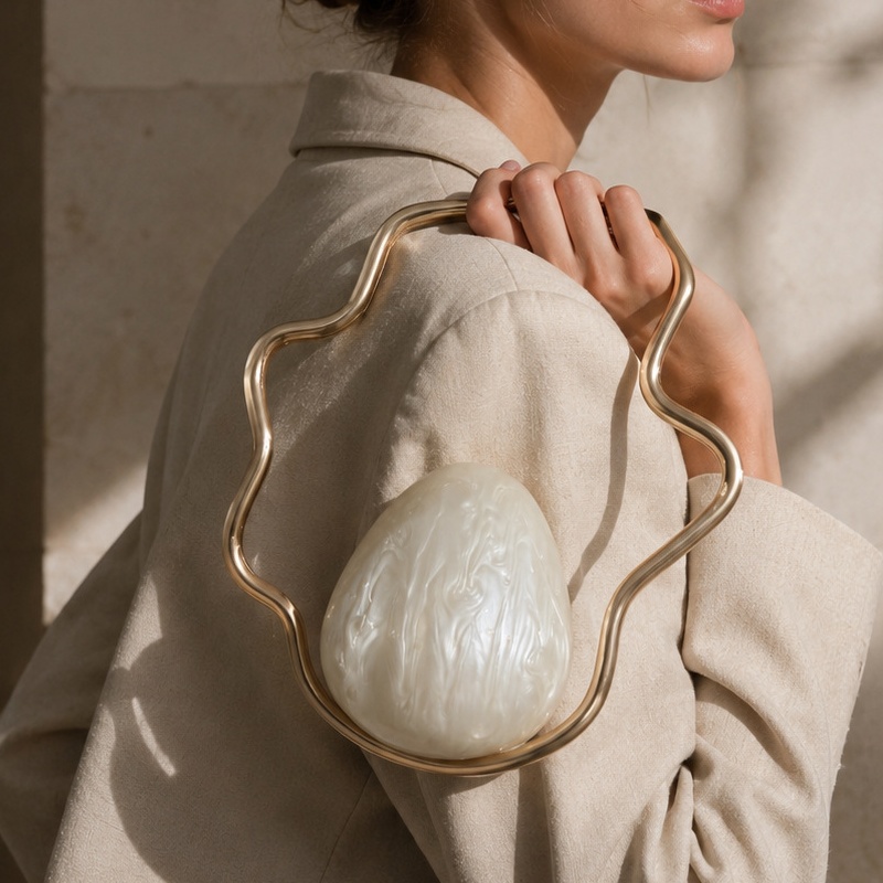 Women mini Acrylic Egg Bag Cut - Luxury Bags Mini review and price