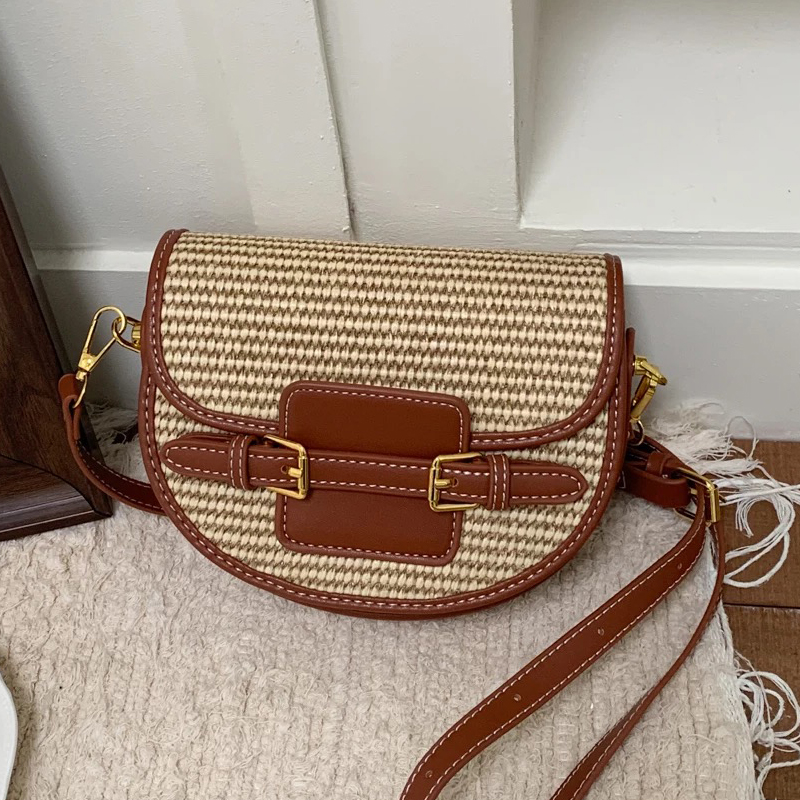 England Style Mini Straw Saddl - Luxury Bags Mini review and price