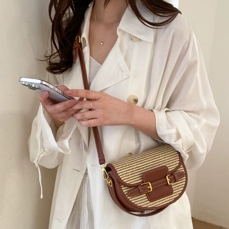 England Style Mini Straw Saddl - Luxury Bags Mini review and price