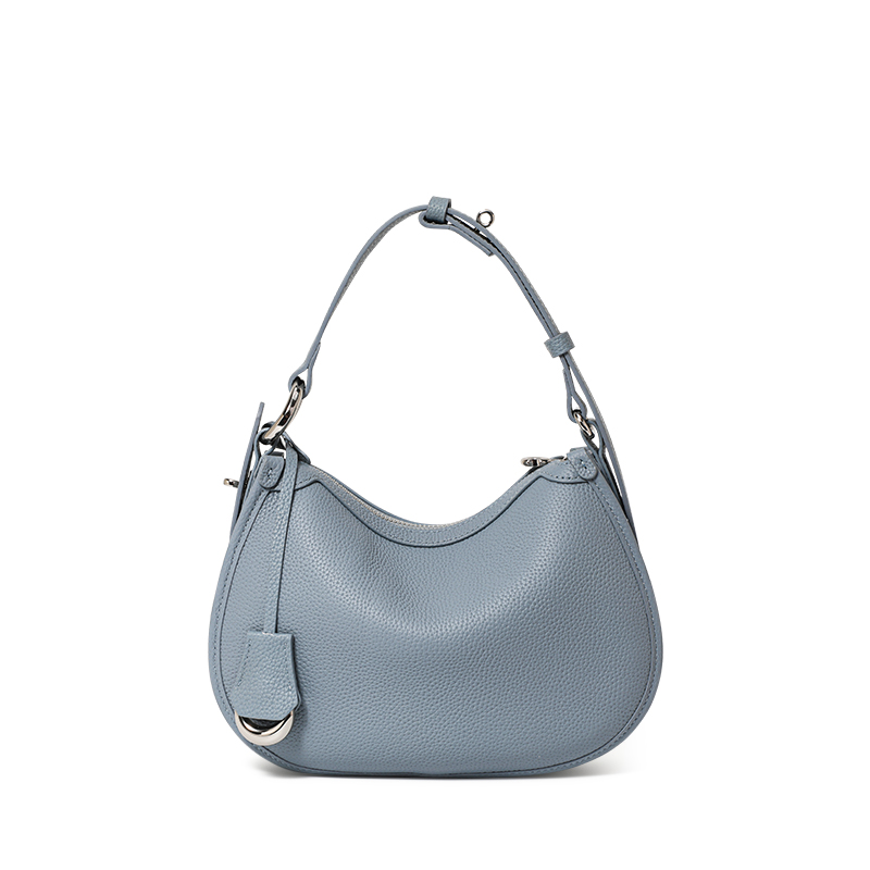 New High-End Leather Crescent  - Half Moon Bag Suede review and price