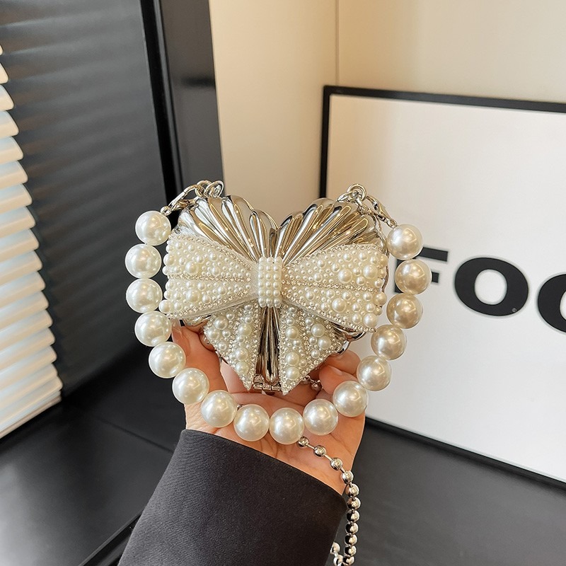 Sparkling Heart Shaped Clutch  - Mini Bag Evening Clutch review and price